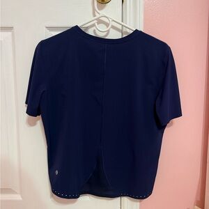 Lululemon Athletica Dark Blue Short Sleeve Tee